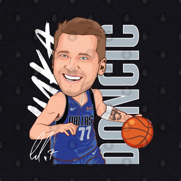 Luka Doncic Dallas Mavericks 77 by portraiteam